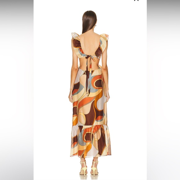 SIR. Vista Frill Midi Dress - Picture 2 of 5